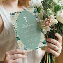 Bautismo y cristianismo flores blancas Eucalipto