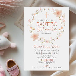 Invitación Bautismo y primer cumpleaños Bautizo y Primer Añit