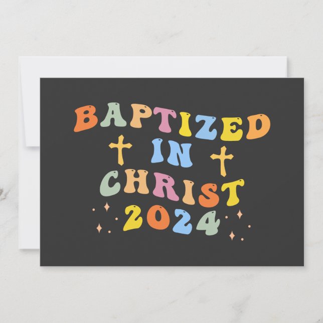 Invitación Bautizado en Cristo (Anverso)
