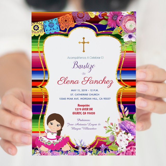 Invitación Bautizo Bautismo Español (Subido por el creador)