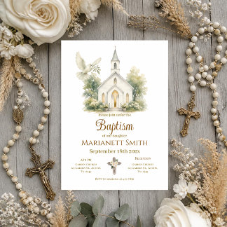 Invitación Bautizo Boho