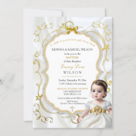Invitación Bautizo Comunión de Niña Biblia