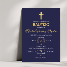 Invitación Bautizo Elegante Bautismo Minimalista