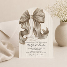 Bautizo Elegante Neutral Rayas Arco