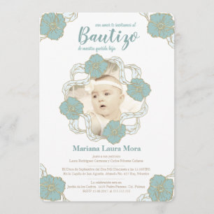 Invitación Bautizo Invitation, Unisex en español