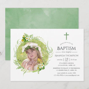 Invitación Bautizo o bautismo de campo