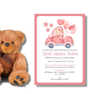 Invitación Bautizo Para Chicas Bautismo Católico