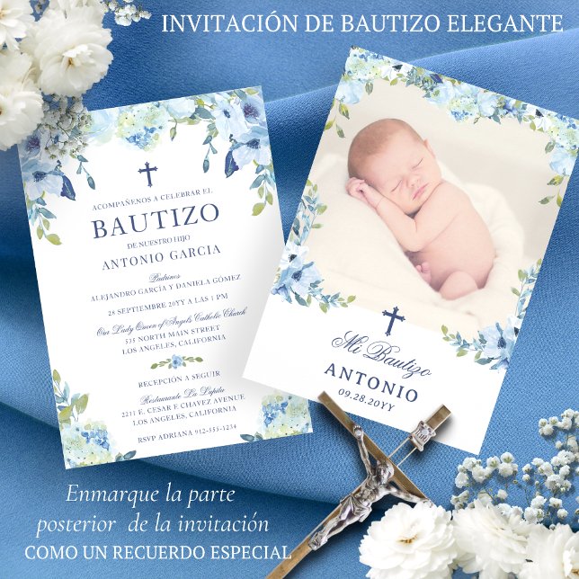 Invitación Bautizo para niños Bautismo español (Subido por el creador)