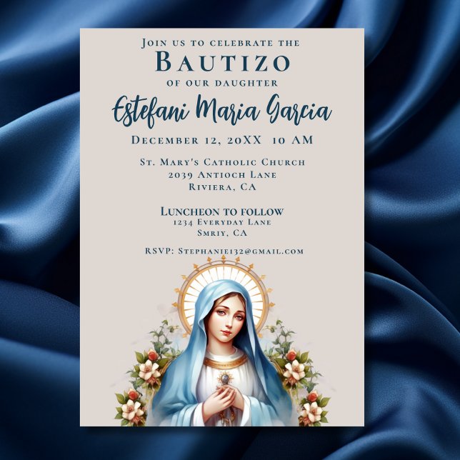 Invitación Bautizo Virgen de Guadalupe (Subido por el creador)
