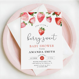 Invitación Baya Dulce Verano Fresa Bebé