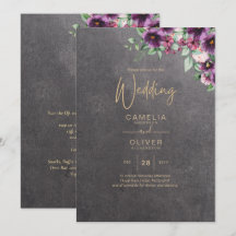 Baya Floral Gris Plateado Otoño Invierno Boda