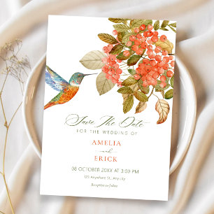 Invitación Bayas de pájaros artísticos elegantes