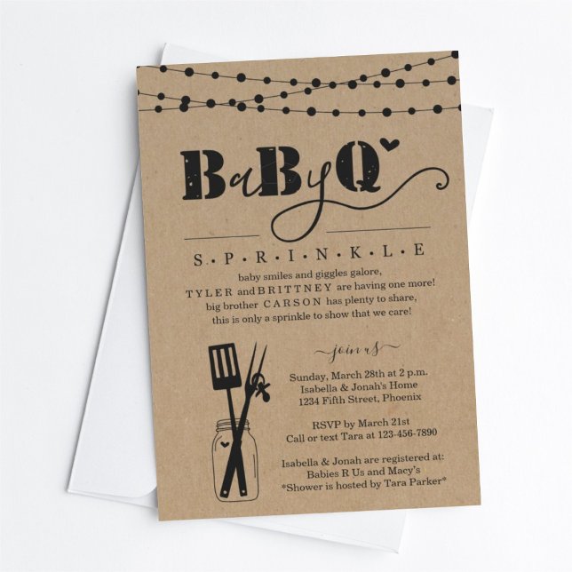 Invitación BBBQ - Bebé Sprinkle Bebé Q BaByQ Barbeque (Subido por el creador)