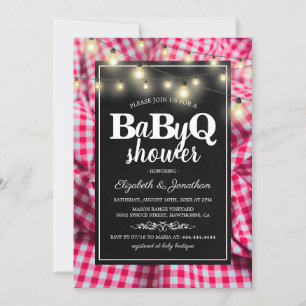 Invitación BBQ Baby Couples Shower Barbacoa BaByQ