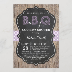 Invitación BBQ Baby Shower Invitación Bebé Q patio