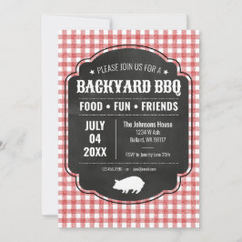Invitación BBQ Backyard