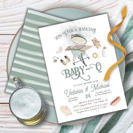 Invitación BBQ Beber-Q Baby Shower