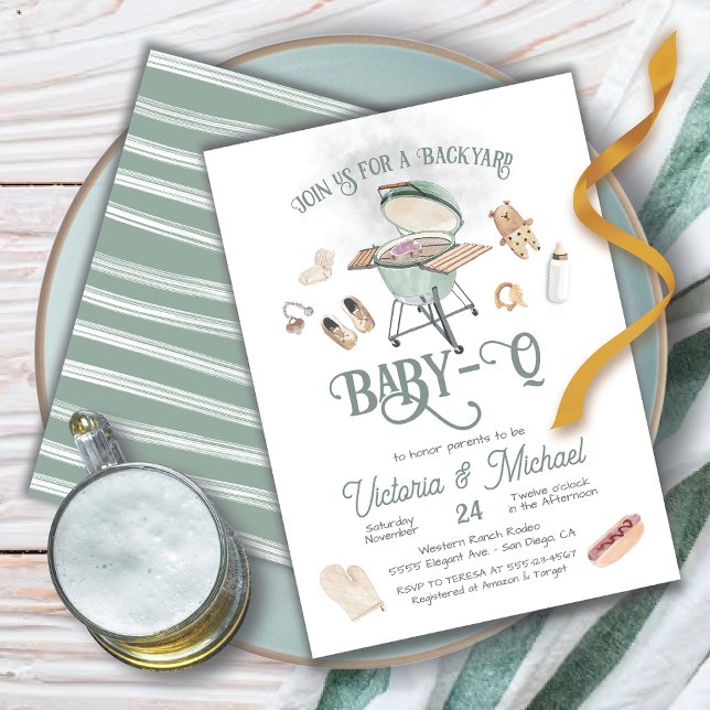 Invitación BBQ Beber-Q Baby Shower (Subido por el creador)