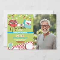 BBQ Beers Birday Party Garden Yard Foto