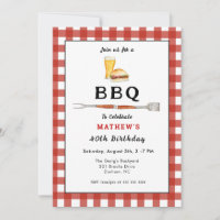 BBQ Burger & Beer Fiesta de cumpleaños para adulto