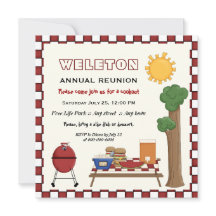 BBQ cocina picnic reunion familiar a cuadros en la