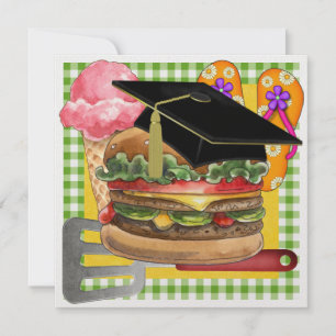 Invitación ¡BBQ de graduación! SRF