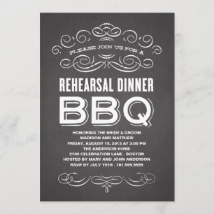 INVITACIÓN BBQ DE LA CENA DEL ENSAYO DEL BBQ EL %PIPE% DEL