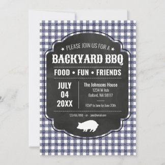 Invitación BBQ en el patio de la marina
