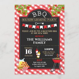 Invitación BBQ Fiesta de calentamiento de casa nueva casa pat