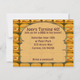 Invitación BBQ Time Simple Estilo!