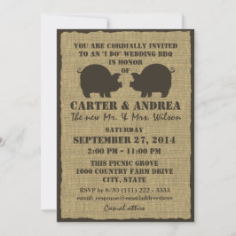 Invitación BBQ Wedding Recepción