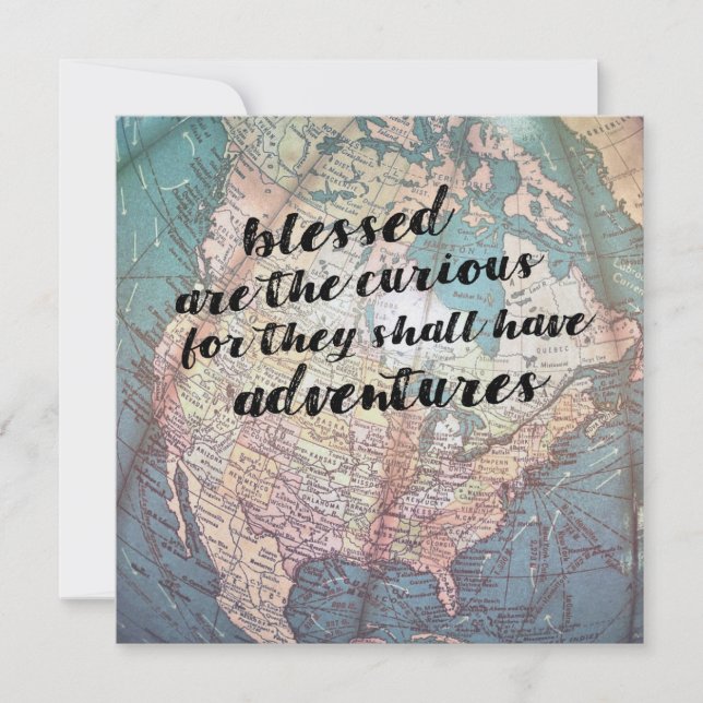 Invitación BE CURIOUS 5.25 x 5.25 card (Anverso)