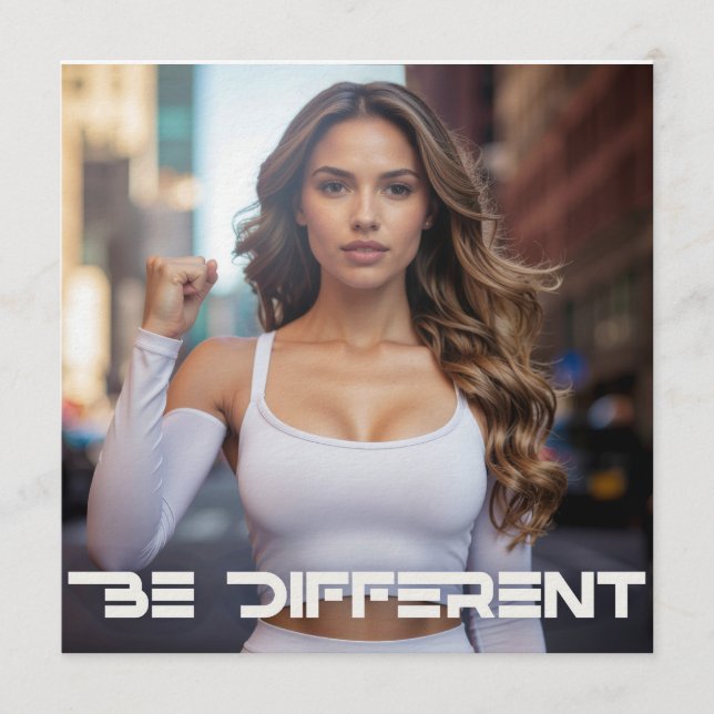 INVITACIÓN BE DIFFERENT (Anverso)