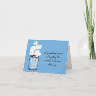 Invitación Be My Bridesmad - Mason Jar & Daisies