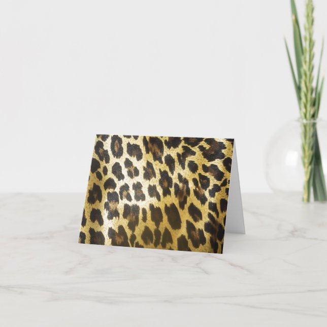 Invitación Be My Bridesmaid Leopard Fur Print (Anverso)