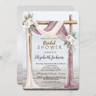 Invitación Beach Arbor Bridal Shower