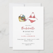 Beach Bachelorette fin de semana Itinerario