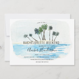 Invitación Beach Bachelorette Itinerary