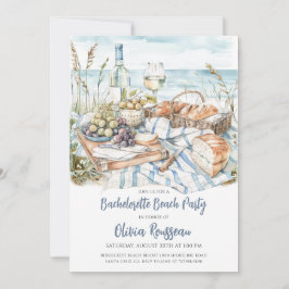 Invitación Beach Bachelorette Party Watercolor