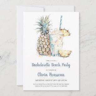 Invitación Beach Bachelorette Party Watercolor