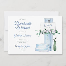 Invitación Beach Bachelorette Weekend Itinerary