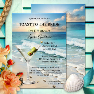 Invitación Beach Cocktail Bridal Shower