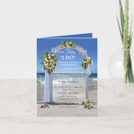 Invitación Beach Couple Shower