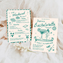 Beach Last Toast Funky Bachelorette Weekend