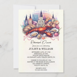 Invitación Beach Ocean Summer New Orleans Ensayo Cena