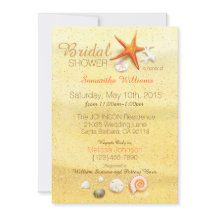 Beach Sand Seashell Beach Bridal Shower