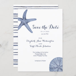 Invitación Beach Save the Date Watercolor Card