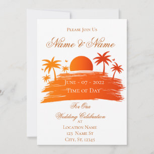 Invitación Beach Sunrise Sunset Thunder_Cove