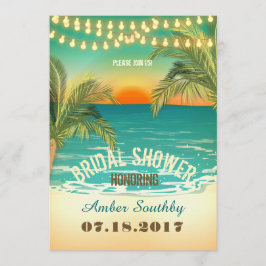 Invitación Beach Sunset Bridal Shower
