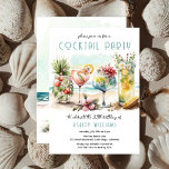 Invitación Beach Tropical Cocktails 25th Birthday Party<br><div class="desc">Qué mejor manera de celebrar con la familia y los amigos que un "Fiesta de cócteles" en la costa para conmemorar su hito de cumpleaños. Todos estarán relajados y cómodos en esta celebración de playa con temática tropical.</div>